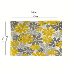 4pcs Vintage Sunflower Placemat Daisy Print Table Mat Perfect Gift