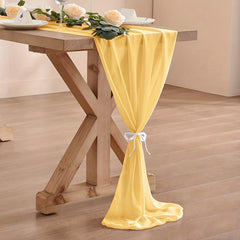 Boho Style Chiffon Table Runner for Wedding Reception