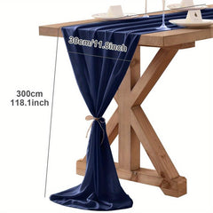 Boho Style Chiffon Table Runner for Wedding Reception