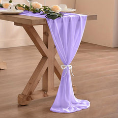 Boho Style Chiffon Table Runner for Wedding Reception