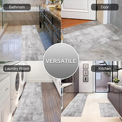 Gray Kitchen Carpet Anti Slip Absorbent Mat