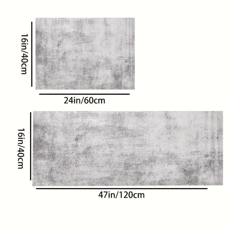 Gray Kitchen Carpet Anti Slip Absorbent Mat
