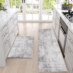 Gray Kitchen Carpet Anti Slip Absorbent Mat