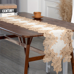 Lace Linen Table Runner Macrame Coffee Table Runners Wedding Banquet