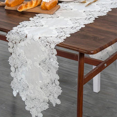 Lace Linen Table Runner Macrame Coffee Table Runners Wedding Banquet