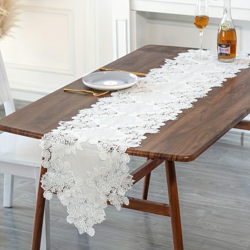 Lace Linen Table Runner Macrame Coffee Table Runners Wedding Banquet