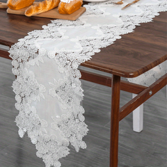 Lace Linen Table Runner Macrame Coffee Table Runners Wedding Banquet