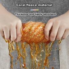 Water Ripple Dish Towel 10pcs Set Thickened Stain Non-stick 9.8in Square