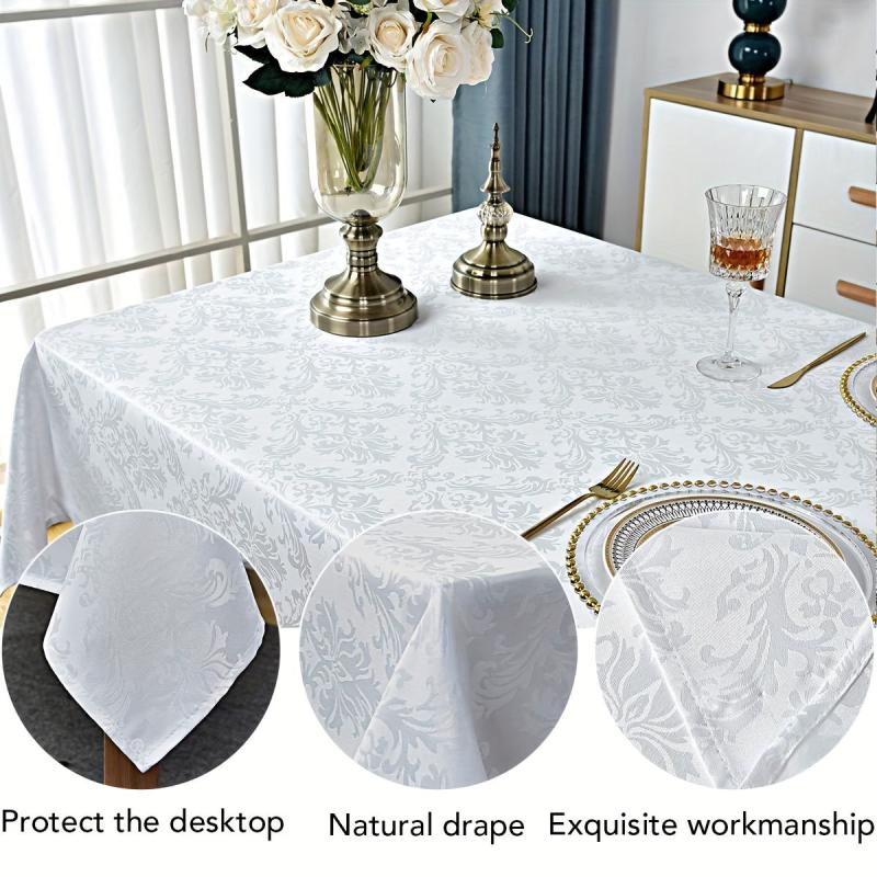 Waterproof Floral Pattern Tablecloth Rectangle Style