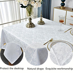 Waterproof Floral Pattern Tablecloth Rectangle Style