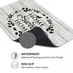 Letter Printed Dish Drying Mat Soft Rubber Non Slip Absorbent Coffee Machine Mat