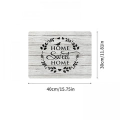 Letter Printed Dish Drying Mat Soft Rubber Non Slip Absorbent Coffee Machine Mat