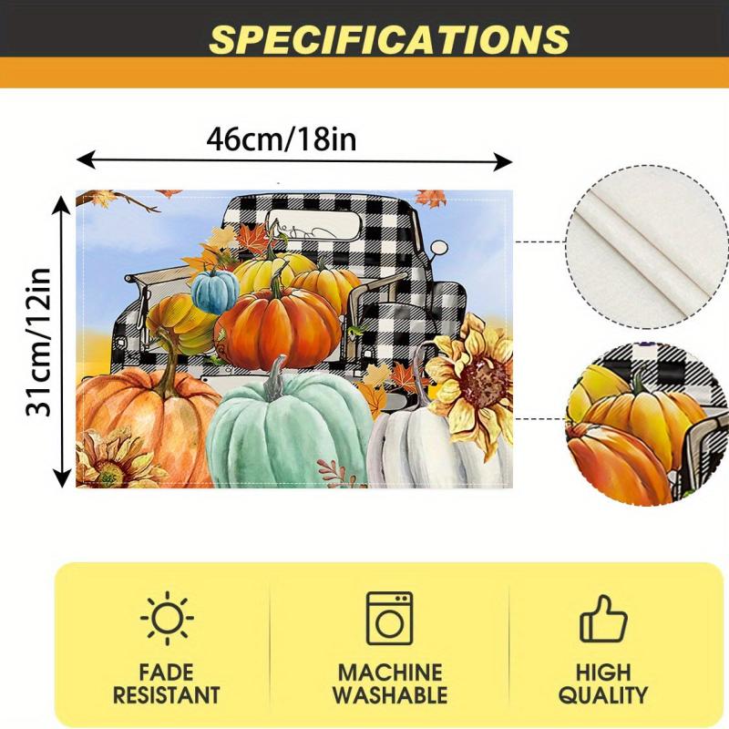 Autumn Pumpkin Table Runner for Family Dinners & Weddings