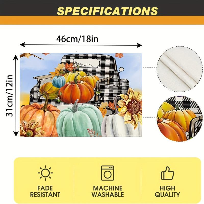 Autumn Pumpkin Table Runner for Family Dinners & Weddings