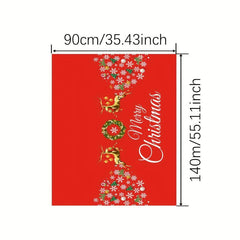Christmas Table Cloth Deer Snowflake Pattern Holiday Decoration