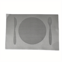 Set Of 6 Printed PVC Woven Placemats Anti-fouling Table Mats