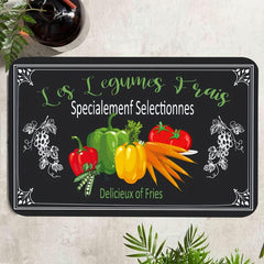 Vegetable Fruit Kitchen Floor Mat Non Slip Runner Rug