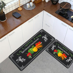 Vegetable Fruit Kitchen Floor Mat Non Slip Runner Rug