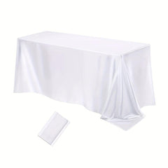 Polyester Tablecloth Satin Table Cover Hotel Banquet Wedding Decoration