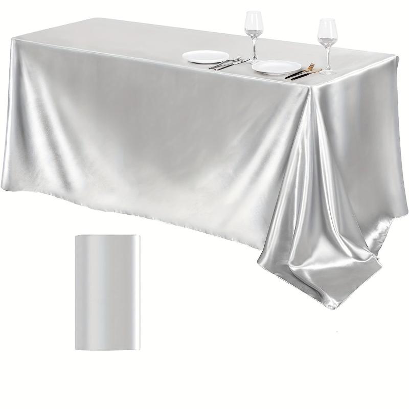 Polyester Tablecloth Satin Table Cover Hotel Banquet Wedding Decoration