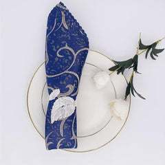 6pcs Leaf Napkin Ring Silvery Napkin Buckle For Table Setting