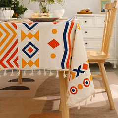 Bohemian Tablecloth Waterproof Table Cover for Picnics Camping Weddings