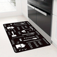Non Slip Gothic Pattern Kitchen Rug 23.62 x 70.86 Inches