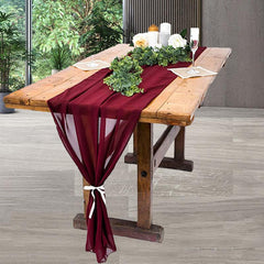 Cheesecloth Table Runner Chiffon Romantic Wedding Bridal Shower Holiday Party
