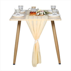 Cheesecloth Table Runner Chiffon Romantic Wedding Bridal Shower Holiday Party