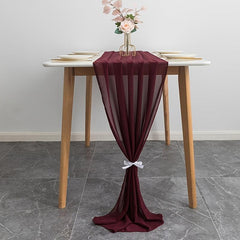 Cheesecloth Table Runner Chiffon Romantic Wedding Bridal Shower Holiday Party