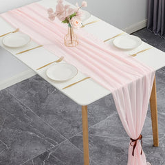 Cheesecloth Table Runner Chiffon Romantic Wedding Bridal Shower Holiday Party