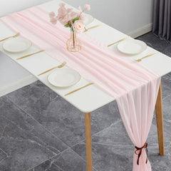 Cheesecloth Table Runner Chiffon Romantic Wedding Bridal Shower Holiday Party