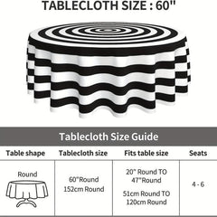 60 Inch Round Tablecloth Stain/Water/Wrinkle Resistant
