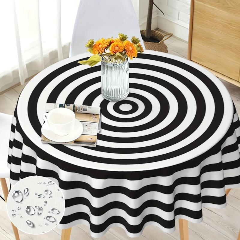 60 Inch Round Tablecloth Stain/Water/Wrinkle Resistant