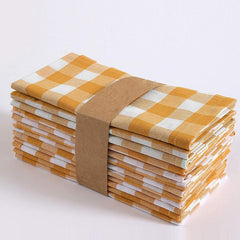 10pcs Christmas Plaid Napkins for Farmhouse Dining