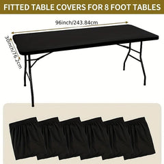 Polyester Elastic Table Cover Spandex Tablecloth All inclusive