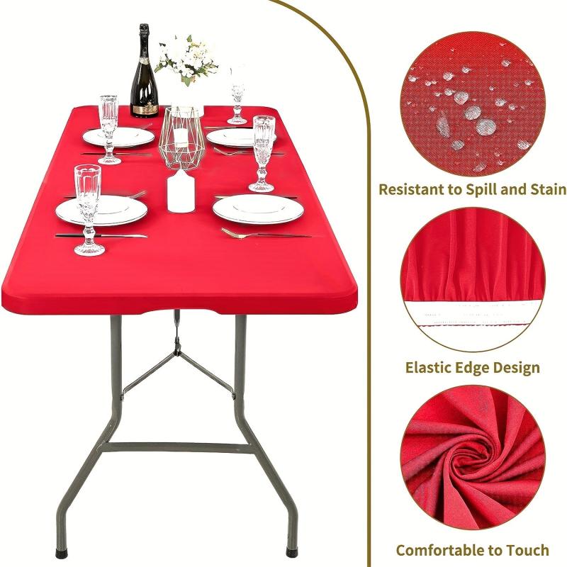 Polyester Elastic Table Cover Spandex Tablecloth All inclusive