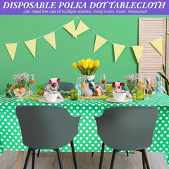 Polka Dot Plastic Table Cloth Mouse Theme Table Cover