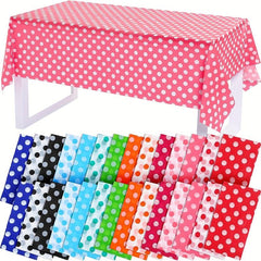 Polka Dot Plastic Table Cloth Mouse Theme Table Cover