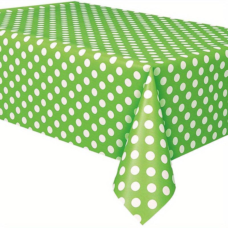 Polka Dot Plastic Table Cloth Mouse Theme Table Cover