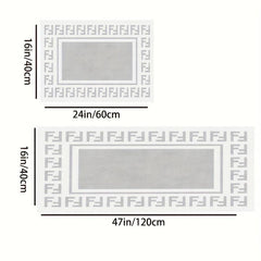 2pcs Anti Fatigue Kitchen Rugs Absorbent Non Slip Mat