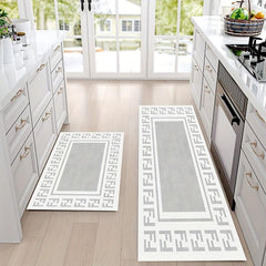 2pcs Anti Fatigue Kitchen Rugs Absorbent Non Slip Mat
