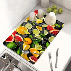 Quick Drying Kitchen Countertop Drain Pad Absorbent Mat