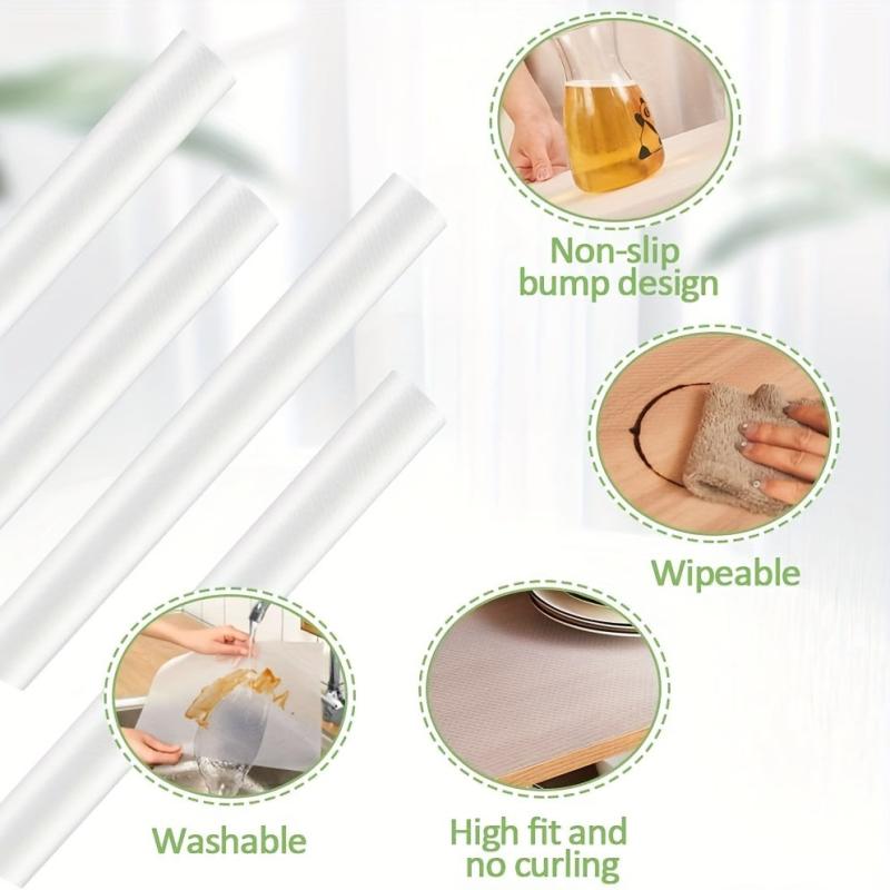 Nonstick Shelf Liner & Refrigerator Mat Waterproof & Oilproof Easy to Clean