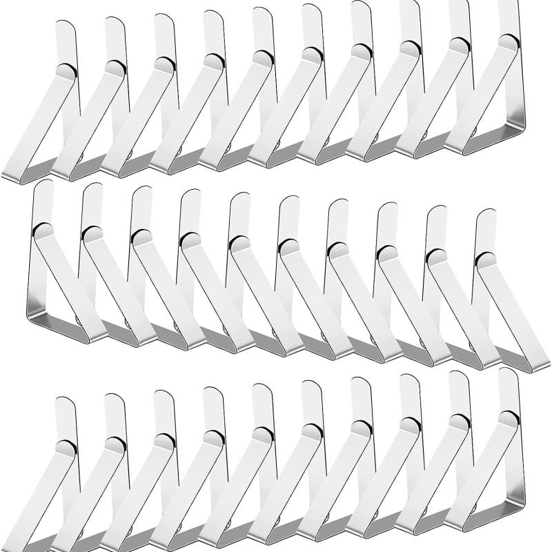 Stainless Steel Tablecloth Clips Set 30 Picnics Marquees Wedd