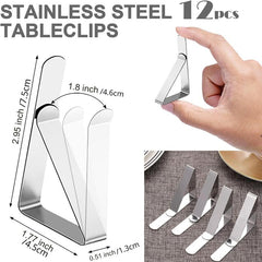 Stainless Steel Tablecloth Clips Set 30 Picnics Marquees Wedd