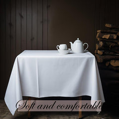 Polyester Square Tablecloth Waterproof Table Cover Rectangle Style