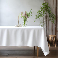 Polyester Square Tablecloth Waterproof Table Cover Rectangle Style