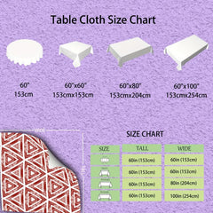 Thanksgiving Pumpkin Pattern Tablecloth Round Polyester Anti-stain Washable