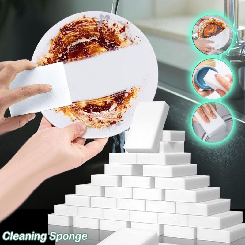24pcs Magic Sponge Cleaner Antibacterial Washable Cleaning Brush